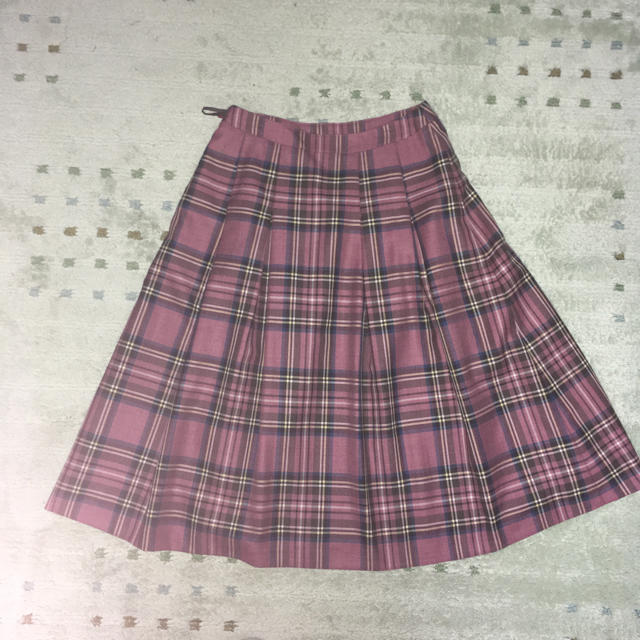 Yorkland(ヨークランド)の(York land)ピンクチェック柄スカート レディースのスカート(ロングスカート)の商品写真