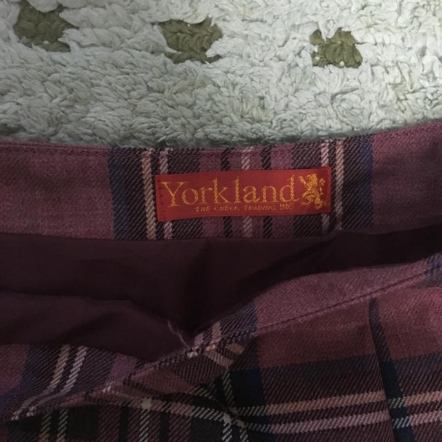 Yorkland(ヨークランド)の(York land)ピンクチェック柄スカート レディースのスカート(ロングスカート)の商品写真