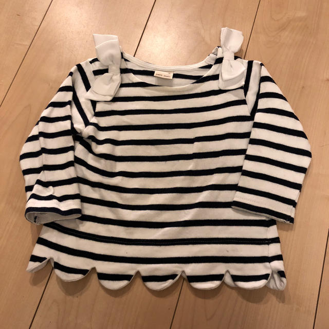 petit main(プティマイン)のpetit main 90センチ カットソー キッズ/ベビー/マタニティのキッズ服女の子用(90cm~)(Tシャツ/カットソー)の商品写真