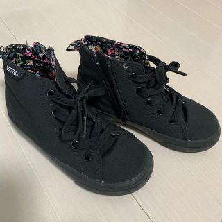 ヴァンズ(VANS)のバンズ ハイカット  花柄 18㎝(スニーカー)