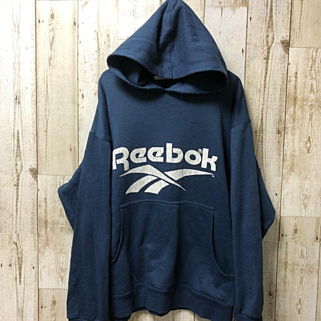 Reebok(リーボック)のReebok リーボック ビックロゴ  デカロゴ  パーカー L メンズのトップス(パーカー)の商品写真