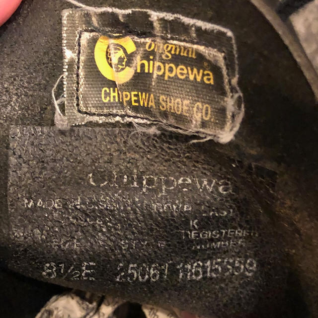 5%オフ中！！【美品】CHIPPEWA ブーツ USA8 1/2  26.5cm 1