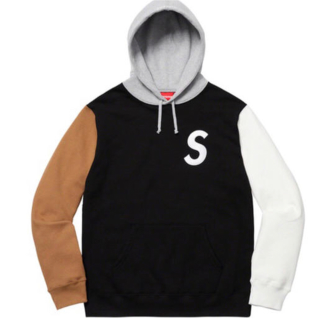 Sサイズ S Logo Colorblocked パーカー Black 黒