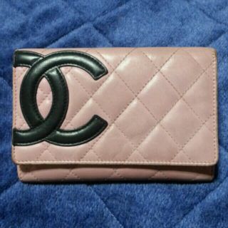 シャネル(CHANEL)のCHANELカンボンライン財布ﾋﾟﾝｸ (財布)