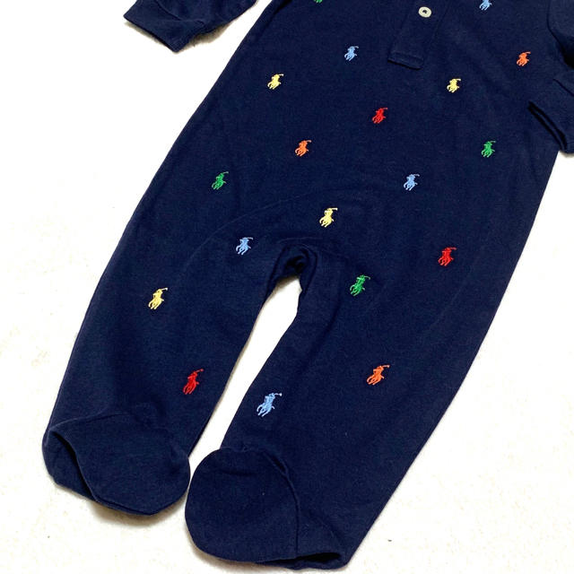 Ralph Lauren(ラルフローレン)の＊えれな様 専用＊ギフト✨新品✨マルチポニー 足付き ロンパース 6M/70 キッズ/ベビー/マタニティのベビー服(~85cm)(ロンパース)の商品写真