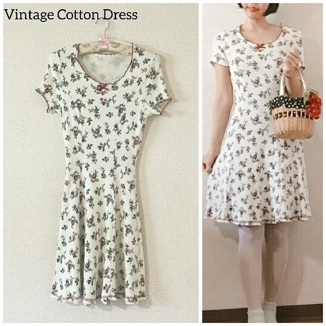 EDIT.FOR LULU(エディットフォールル)の60's Vintage♡アルプスの少女 Cotton flower dress レディースのワンピース(ひざ丈ワンピース)の商品写真