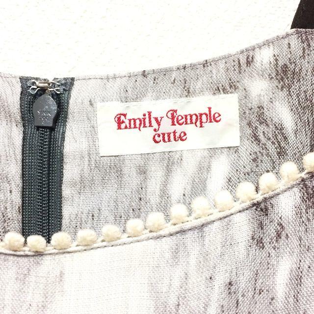 Emily Temple cute(エミリーテンプルキュート)のバンビ柄ワンピース/エミキュ/汚れあり レディースのワンピース(ミニワンピース)の商品写真