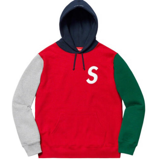 いいたしま Supreme - L Supreme S Logo Colorblocked Hoodedの通販 by 