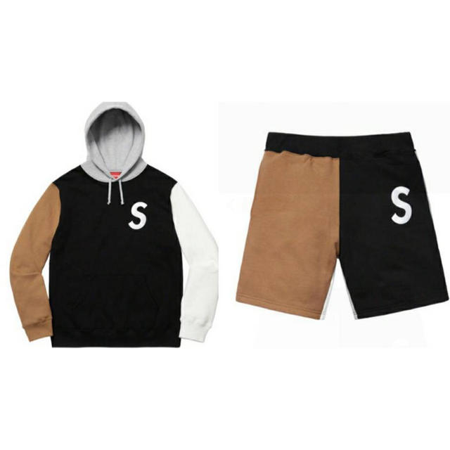 Supreme(シュプリーム)のS Logo Colorblocked Sweat 上下セット Sサイズ メンズのトップス(パーカー)の商品写真