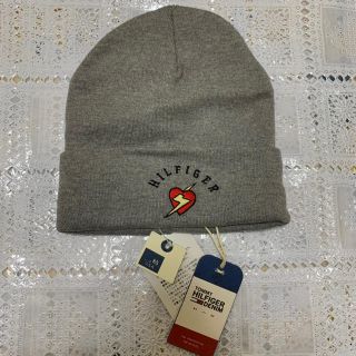 トミーヒルフィガー(TOMMY HILFIGER)のTOMMY HILFIGER ニット帽 グレー(ニット帽/ビーニー)