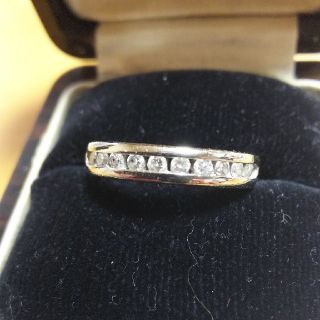 (12万円で購入) ダイヤ 10個 0.9CT ホワイトゴールド(リング(指輪))