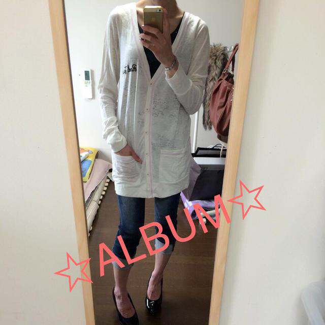 ALBUM(アルブム)のALBUM ロングカーデ☆未使用 レディースのトップス(カーディガン)の商品写真