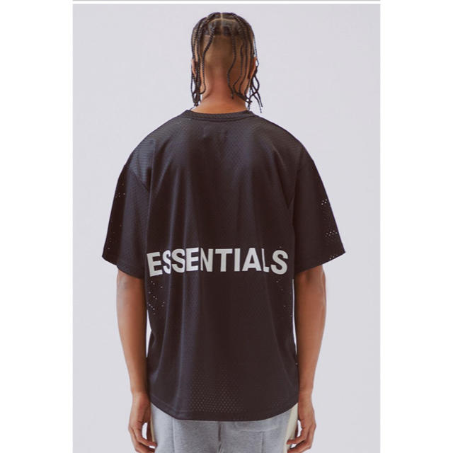 fog essentials Vネックメッシュ半袖Tシャツ Sサイズ 黒 新品