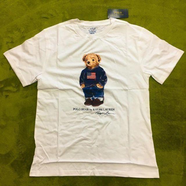 大人も着られる！ラルフローレン ポロベア Tシャツ ホワイト Lサイズ