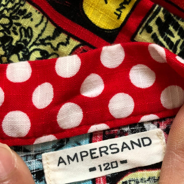 ampersand(アンパサンド)のDisney ミッキー 甚平 キッズ 120 キッズ/ベビー/マタニティのキッズ服男の子用(90cm~)(甚平/浴衣)の商品写真