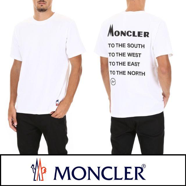 専用 MONCLER 18AWロゴ ホワイト 半袖 Tシャツ size S