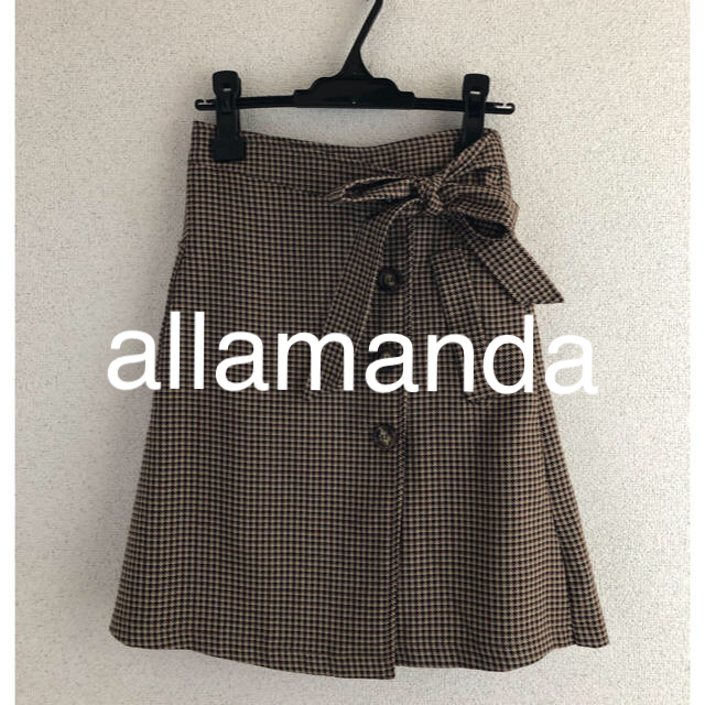 allamanda(アラマンダ)のallamanda(アラマンダ)★USED美品サイド釦トレンチスカート レディースのスカート(ひざ丈スカート)の商品写真