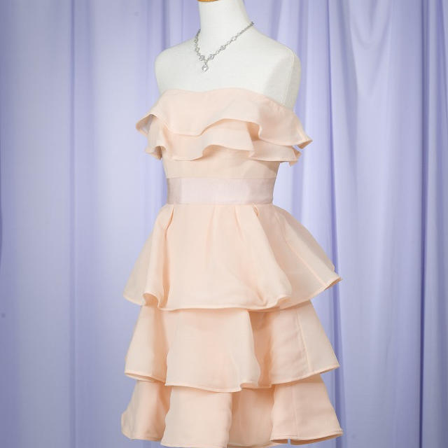 TED BAKER(テッドベイカー)の新品♡TED BAKER LONDON(テッドベイカー)♡ピンクフリルベアドレス レディースのワンピース(ひざ丈ワンピース)の商品写真