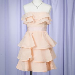 テッドベイカー(TED BAKER)の新品♡TED BAKER LONDON(テッドベイカー)♡ピンクフリルベアドレス(ひざ丈ワンピース)