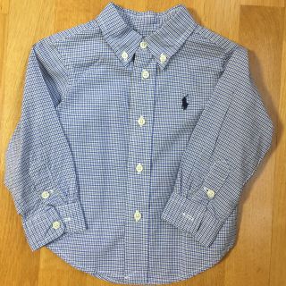 ラルフローレン(Ralph Lauren)の美品＊ラルフローレン 長袖チェックシャツ 80(ブラウス)