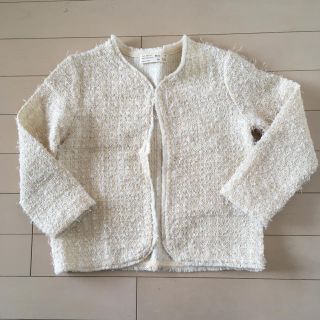 ザラキッズ(ZARA KIDS)のツイード風ジャケット  ZARA 122㎝(ジャケット/上着)