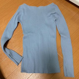 アズールバイマウジー(AZUL by moussy)のAZUL リブカットソー(カットソー(長袖/七分))