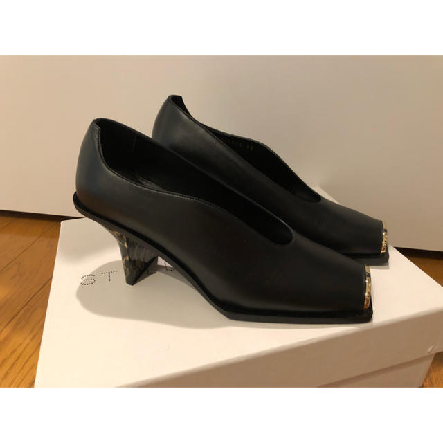 Stella McCartney(ステラマッカートニー)のStella McCartney スクエアトゥパンプス 38 レディースの靴/シューズ(ハイヒール/パンプス)の商品写真