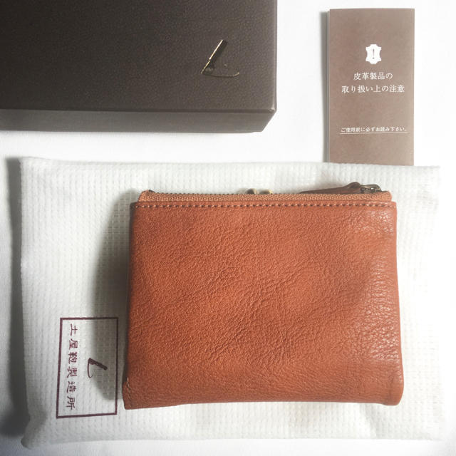 土屋鞄製造所(ツチヤカバンセイゾウジョ)の土屋鞄 がま口ポケット財布 良品  レディースのファッション小物(財布)の商品写真