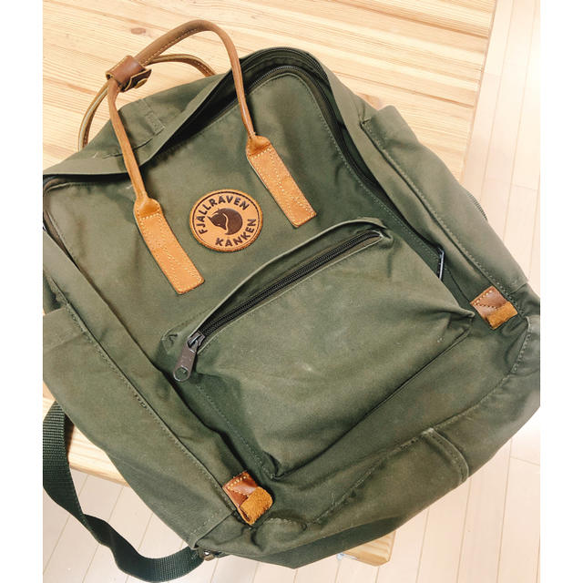 FJALL RAVEN leather backpack♡