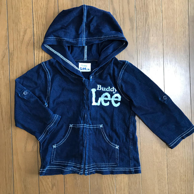 Buddy Lee(バディーリー)の【とらママ様専用】Buddy Lee パーカー デニム風 80 キッズ/ベビー/マタニティのベビー服(~85cm)(カーディガン/ボレロ)の商品写真