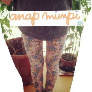 アナップミンピ(anap mimpi)のanapmimpi♡花柄レギンス(レギンス/スパッツ)
