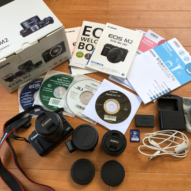 Canon EOS M2 ダブルズームレンズキット 付属品全て 魅了 www.gold-and