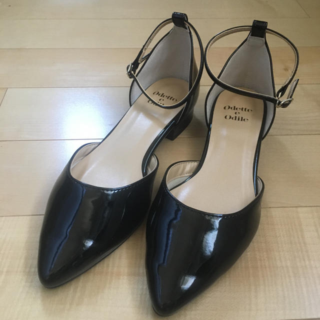 Odette e Odile(オデットエオディール)の美品🌟オデットエオディール🌟ストラップサンダル🌟黒23.5cm レディースの靴/シューズ(サンダル)の商品写真