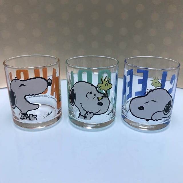 Snoopy 昭和レトロ スヌーピー グラス セット コップ 食器 レトロ キャラクターの通販 By Yara S Shop スヌーピーならラクマ