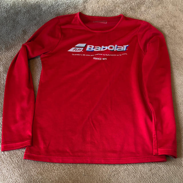 Babolat(バボラ)のBabolat ロング Tシャツ レッド スポーツ/アウトドアのテニス(ウェア)の商品写真