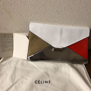 セリーヌ(celine)のCELINE セリーヌ   ダイヤモンドクラッチ クリスマス限定色 定価21万円(クラッチバッグ)