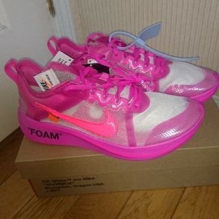 ナイキ(NIKE)のNIKE x OFF-WHITE ZOOM FLY THE 10 PINK (スニーカー)