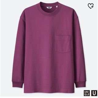 ユニクロ(UNIQLO)の【新品・タグ付】UNIQLO U / MEN クルーネックT(長袖)【XL】(Tシャツ(長袖/七分))