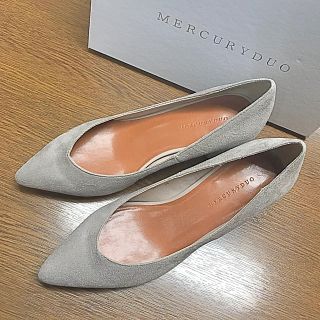 マーキュリーデュオ(MERCURYDUO)のタイムセール‼️マーキュリーデュオ Vカットパンプス 春 グレー 新品(ハイヒール/パンプス)