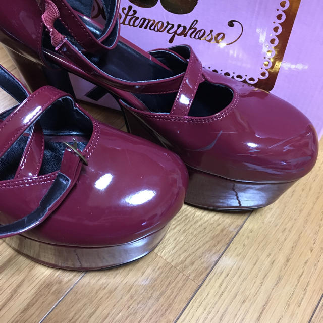 metamorphose temps de fille(メタモルフォーゼタンドゥフィーユ)のmetamorphose メタモルフォーゼ 13cm 定番 クロスヒール  レディースの靴/シューズ(ハイヒール/パンプス)の商品写真