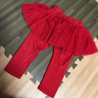ベビーギャップ(babyGAP)の赤フレアスカート baby GAP(スカート)