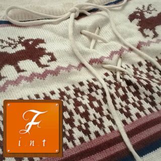 フィント(F i.n.t)のFi.n.t🐑生成りニットワンピース(ミニワンピース)