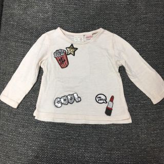 ザラキッズ(ZARA KIDS)のZaraベビーワッペン付き ロンT(Ｔシャツ)