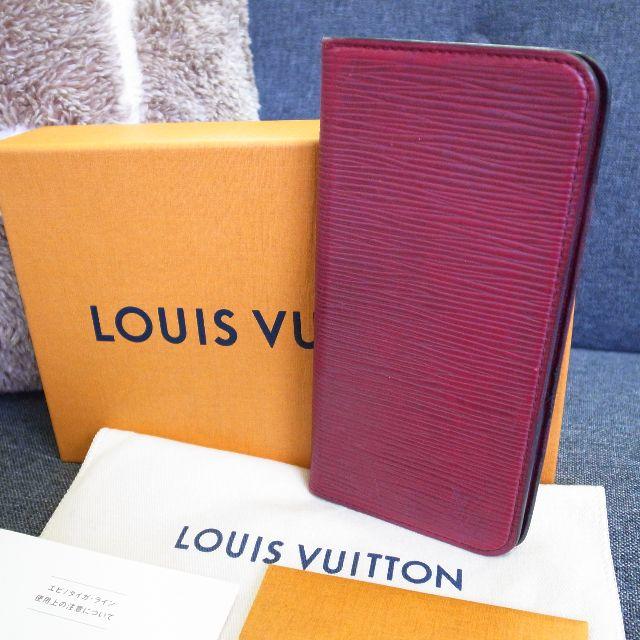 LOUIS VUITTON(ルイヴィトン)の☆Pink様専用☆ルイヴィトン　フォリオ　iPhoneケース　携帯カバー　エピ スマホ/家電/カメラのスマホアクセサリー(iPhoneケース)の商品写真