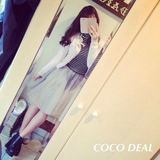 ココディール(COCO DEAL)のCOCO DEAL♡オーガンジースカート(ひざ丈スカート)