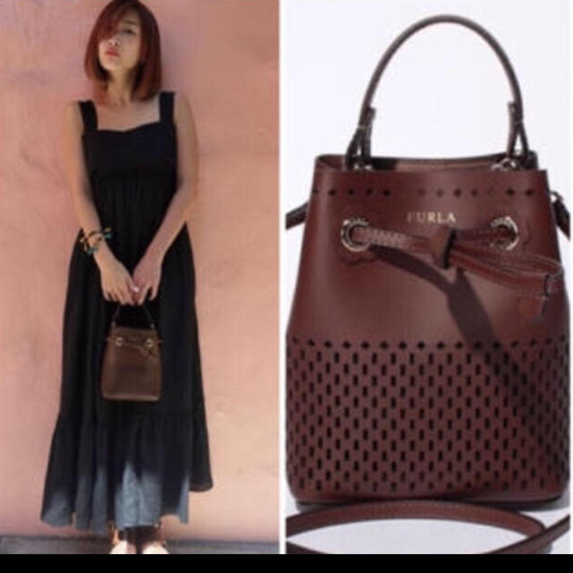 Furla(フルラ)の紗栄子愛用 フルラ パンチング ミニバッグ 2way FURLA ステイシー レディースのバッグ(ショルダーバッグ)の商品写真