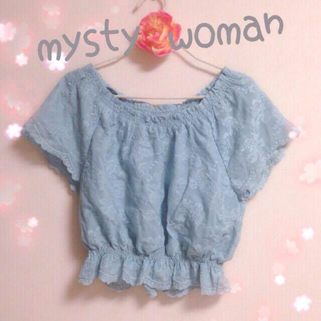 mysty woman(ミスティウーマン)の♡レースふんわりトップス♡ レディースのトップス(カットソー(半袖/袖なし))の商品写真