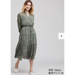 ユニクロ(UNIQLO)のユニクロ シフォンワンピース(ロングワンピース/マキシワンピース)