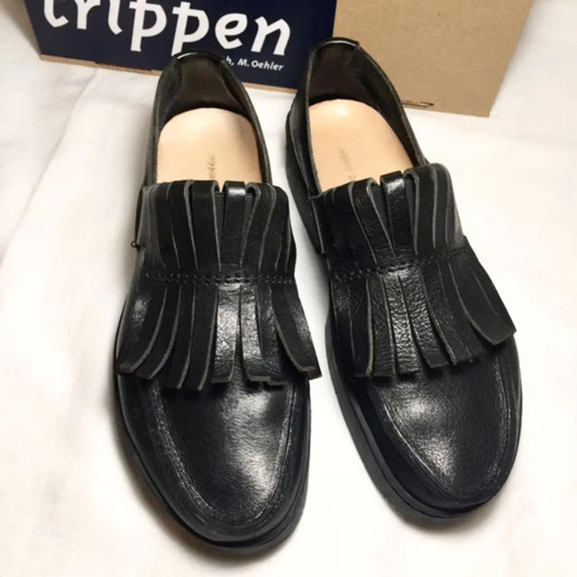 trippen(トリッペン)の美品 trippen トリッペン フリンジローファー TIGER 37 レディースの靴/シューズ(ローファー/革靴)の商品写真