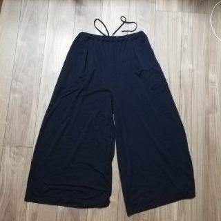 ユニクロ(UNIQLO)の綿100%　黒スカーチョ(キュロット)